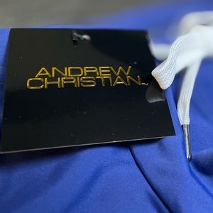 Andrew Christian Mesh Impact Trunk. Navy. X-Small. NWT.